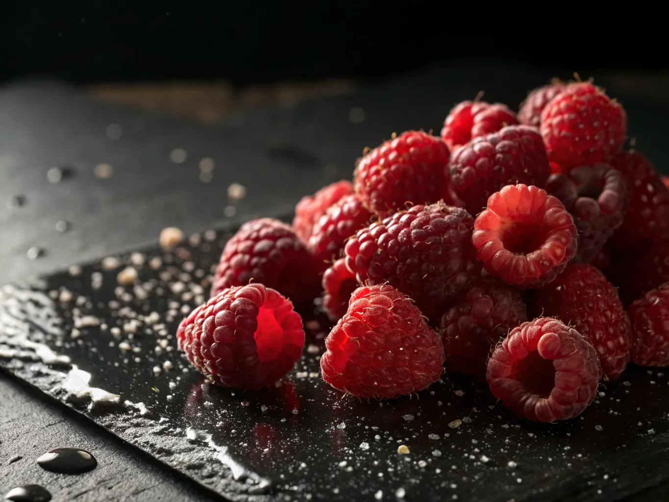 Fresh raspberries imported by Rico's Produce